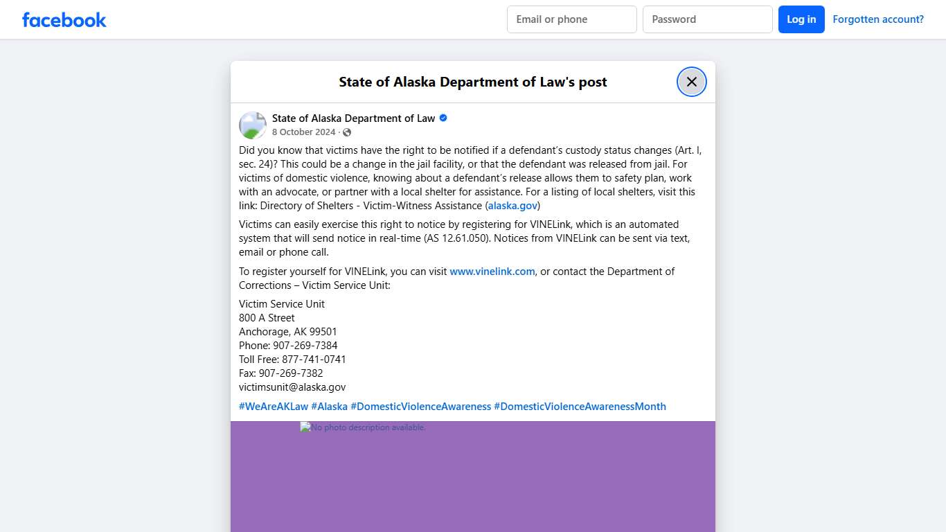 Did you know that... - State of Alaska Department of Law Facebook